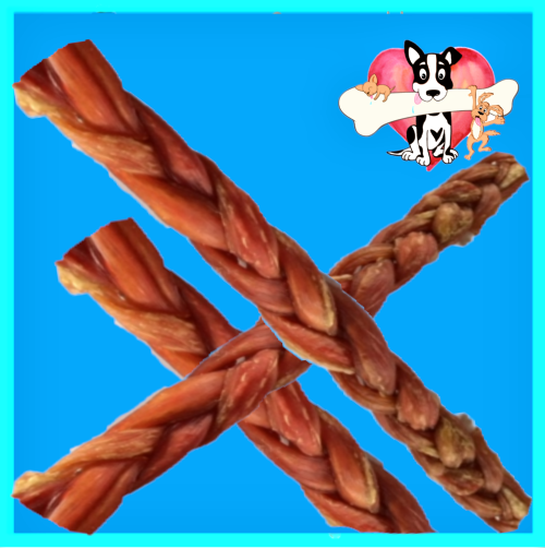 Beef Braided Bully 20cm 5 Sticks